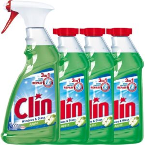 Clin Płyn Do Mycia Szyb Jabłkowy 4X 500Ml