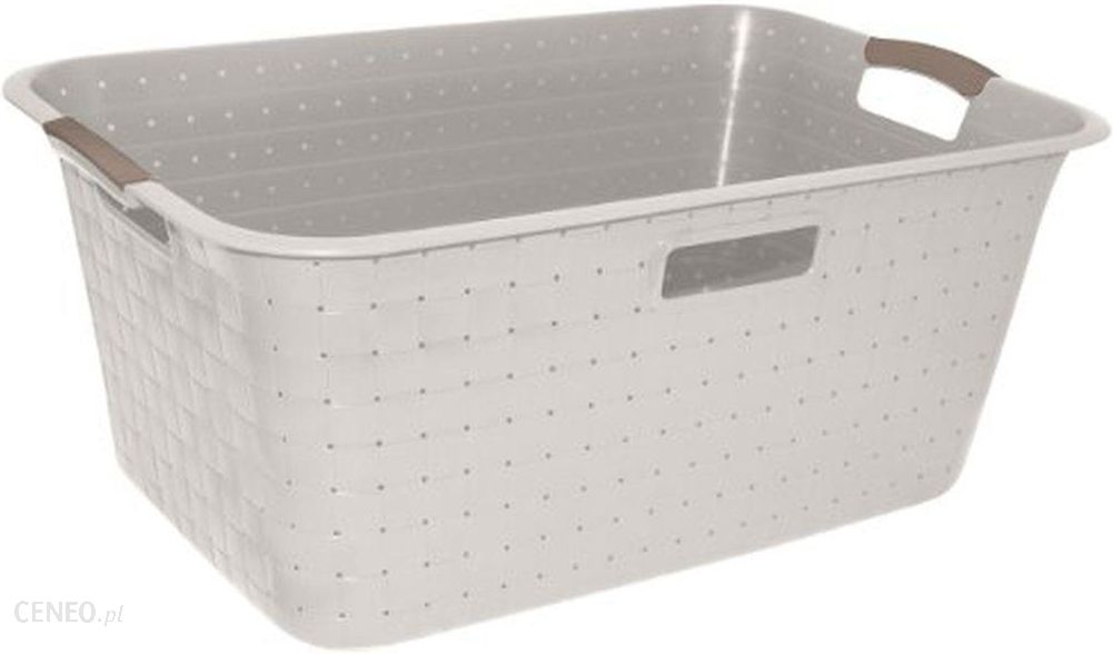 Curver Nuance 40L Kosz Do Magla 60X39X26Cm Beżowy 17197403