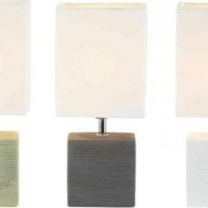 Lampa Dkd Home Decor Lampa stołowa Poliester Kamionka (13 11 28 cm) (3 pcs)