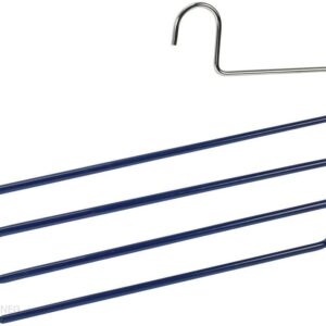 Wenko Niebieski Antypoślizgowy Wieszak Na Spodnie Z 4 Uchwytami Hanger Baggy (10221111100)