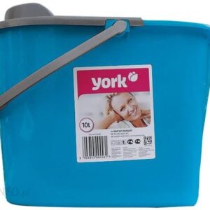York Wiadro Prostokątne 10L Z Wyciskaczem Do Mopa Turkusowy